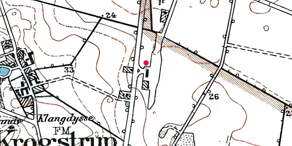 Historisk kort over Krogstrup Station Historisk kort over Krogstrup Station
