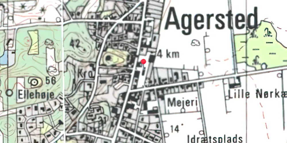Historisk kort over Agersted Station Historisk kort over Agersted Station