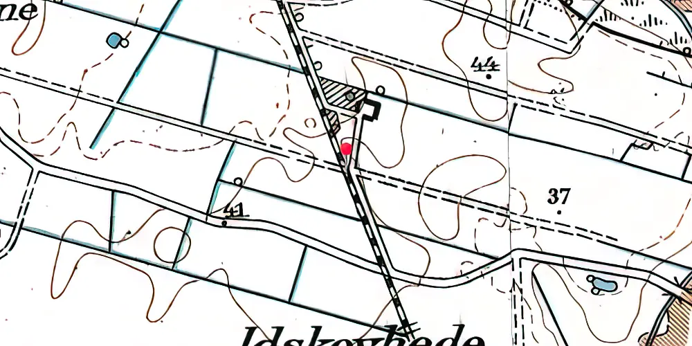 Historisk kort over Idskov Trinbræt