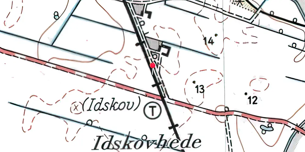 Historisk kort over Idskov Trinbræt Historisk kort over Idskov Trinbræt