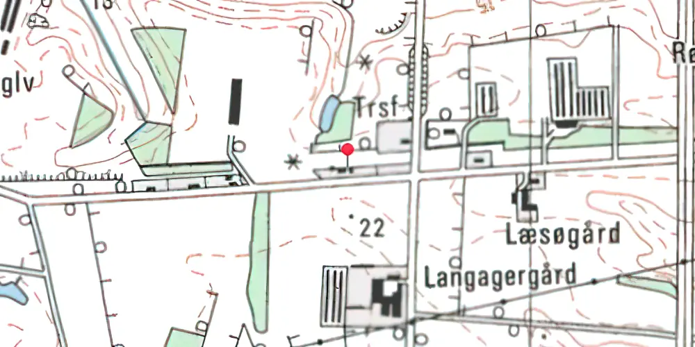 Historisk kort over Volstrup Station Historisk kort over Volstrup Station