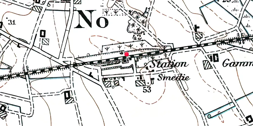 Historisk kort over No Station Historisk kort over No Station