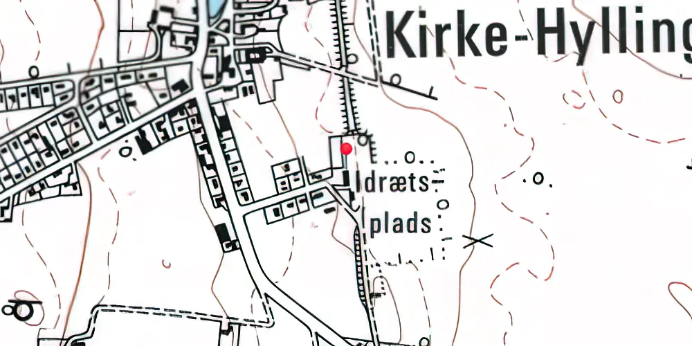 Historisk kort over Kirke Hyllinge Station Historisk kort over Kirke Hyllinge Station
