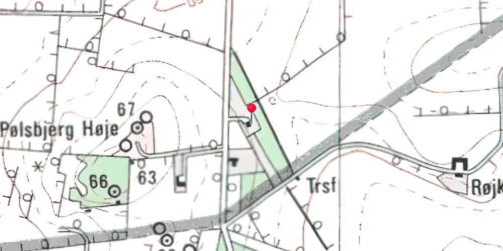 Historisk kort over Vennevold Station Historisk kort over Vennevold Station