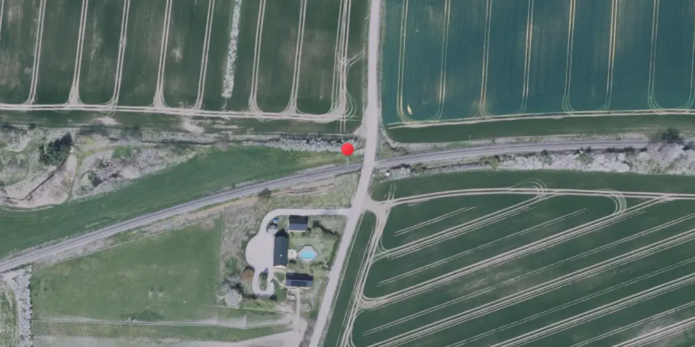 Historisk kort over Oustrup Trinbræt Historisk kort over Oustrup Trinbræt