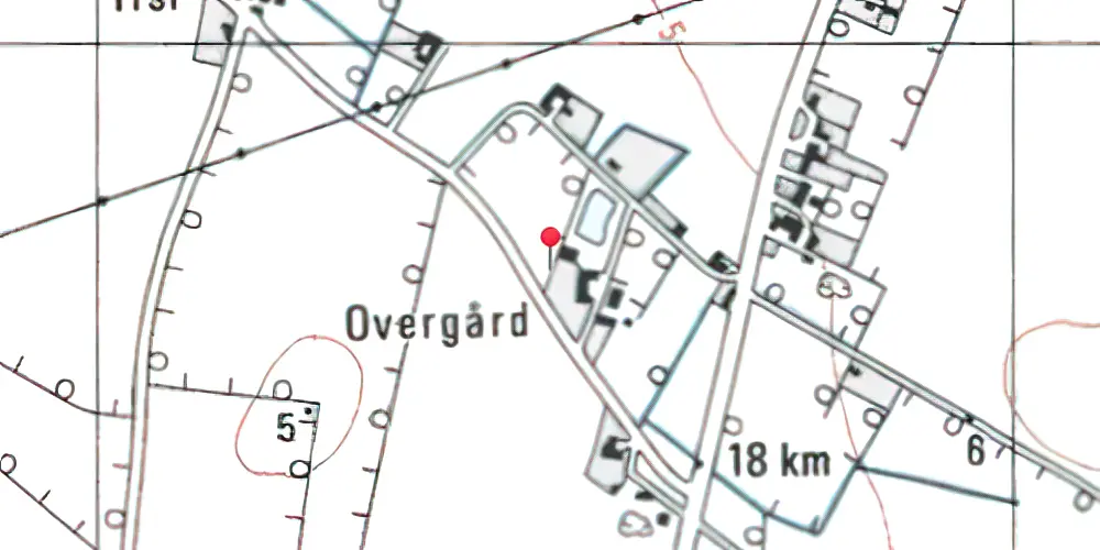 Historisk kort over Obling Trinbræt Historisk kort over Obling Trinbræt