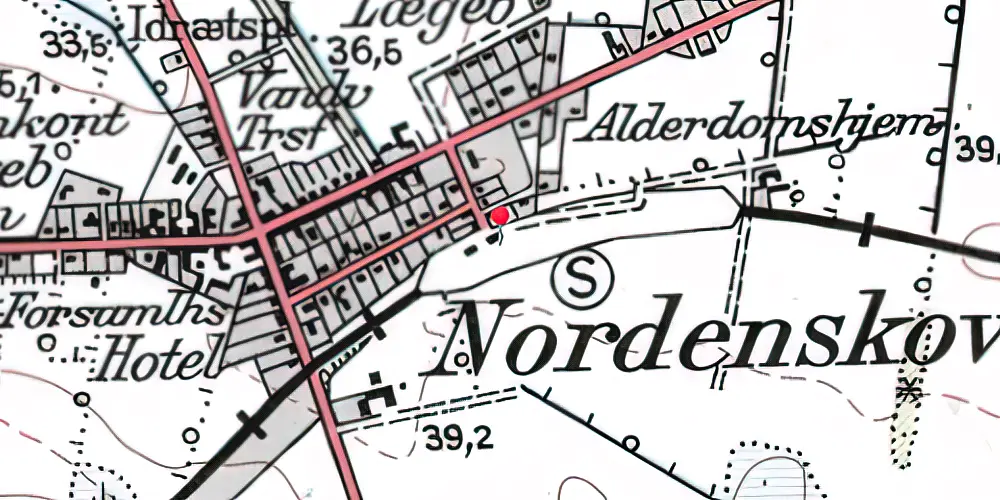 Historisk kort over Nordenskov Station Historisk kort over Nordenskov Station