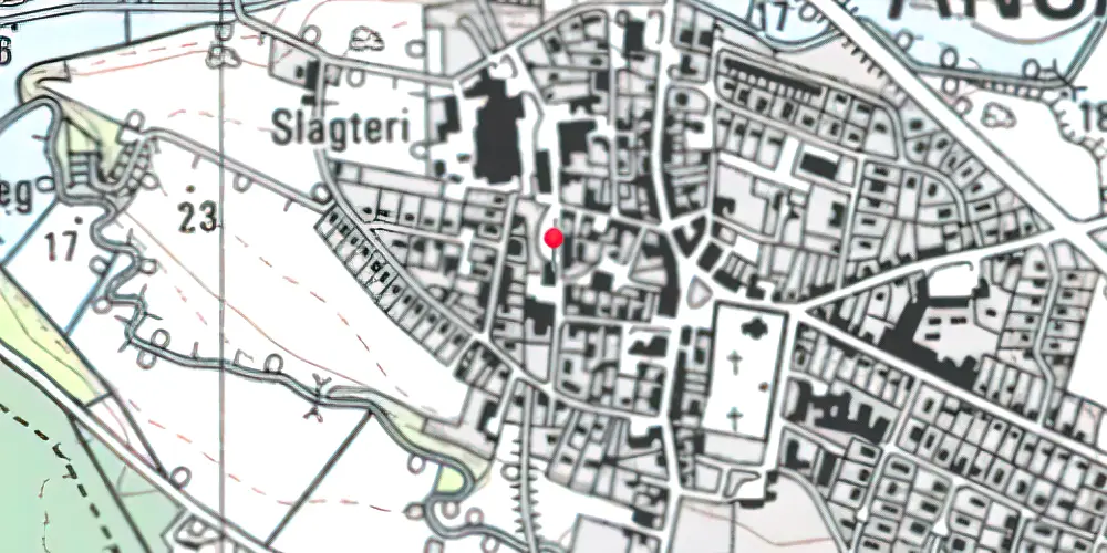 Historisk kort over Ansager Station Historisk kort over Ansager Station