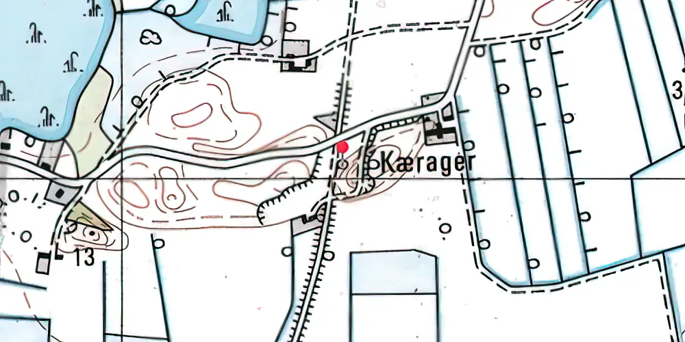 Historisk kort over Stubbe Trinbræt Historisk kort over Stubbe Trinbræt