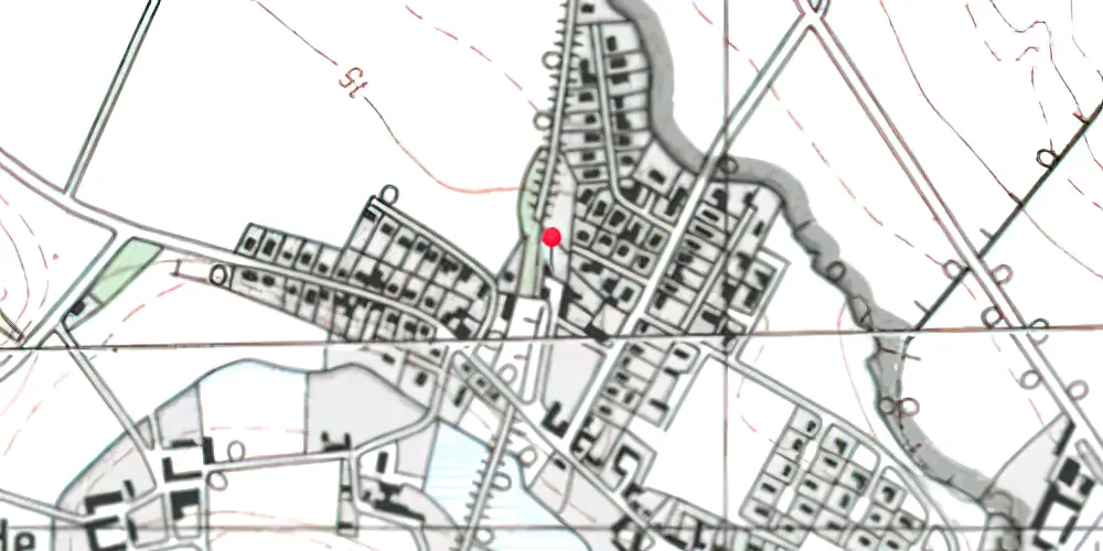 Historisk kort over Balle Station Historisk kort over Balle Station