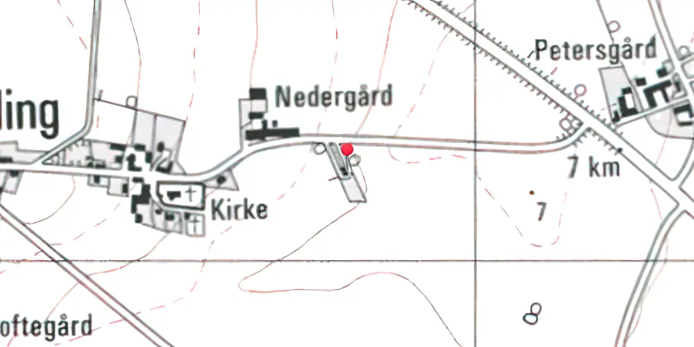 Historisk kort over Halling Station Historisk kort over Halling Station