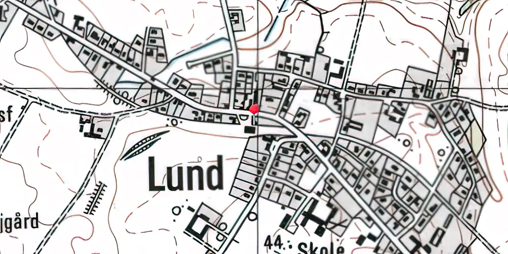 Historisk kort over Lund Station Historisk kort over Lund Station