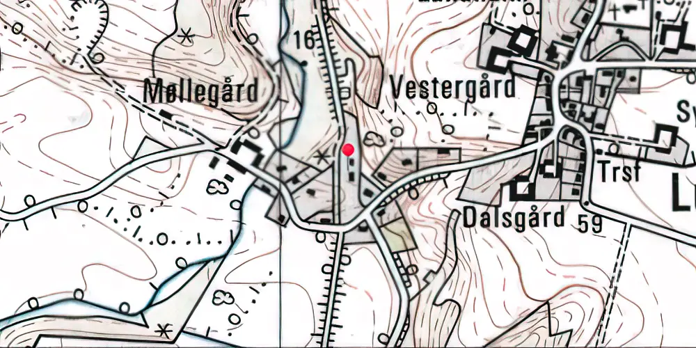 Historisk kort over Lundum Station Historisk kort over Lundum Station