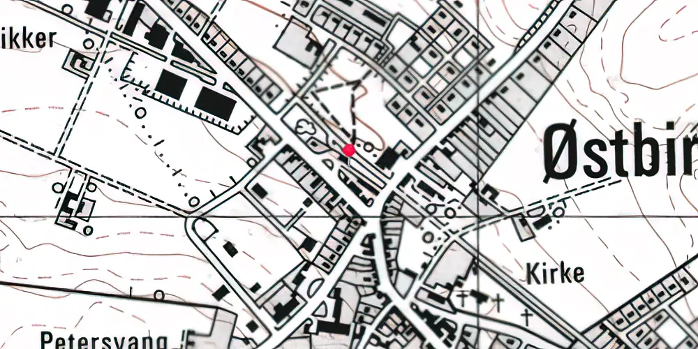 Historisk kort over Østbirk Station Historisk kort over Østbirk Station