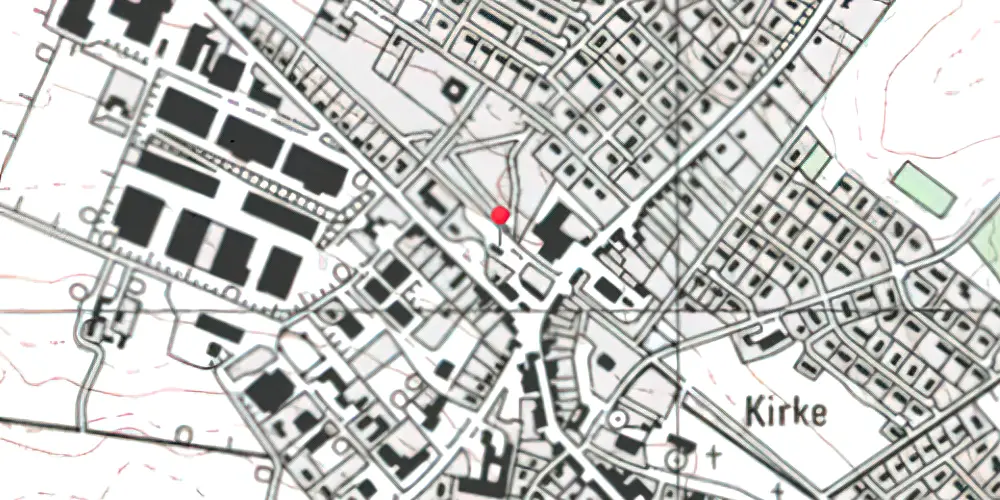 Historisk kort over Østbirk Station Historisk kort over Østbirk Station