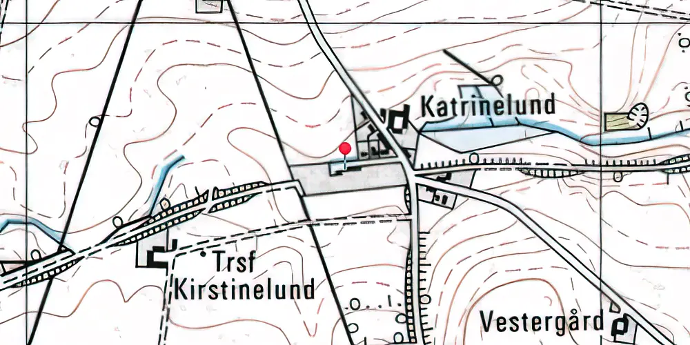 Historisk kort over Tønning Station Historisk kort over Tønning Station