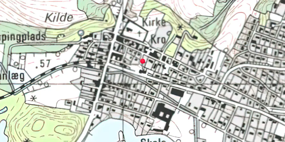 Historisk kort over Bryrup Station Historisk kort over Bryrup Station
