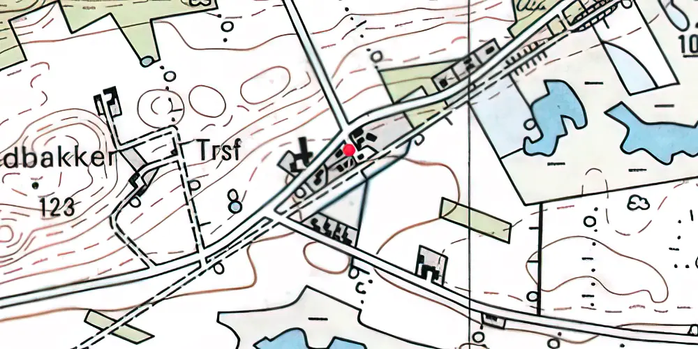 Historisk kort over Fogstrup Station Historisk kort over Fogstrup Station