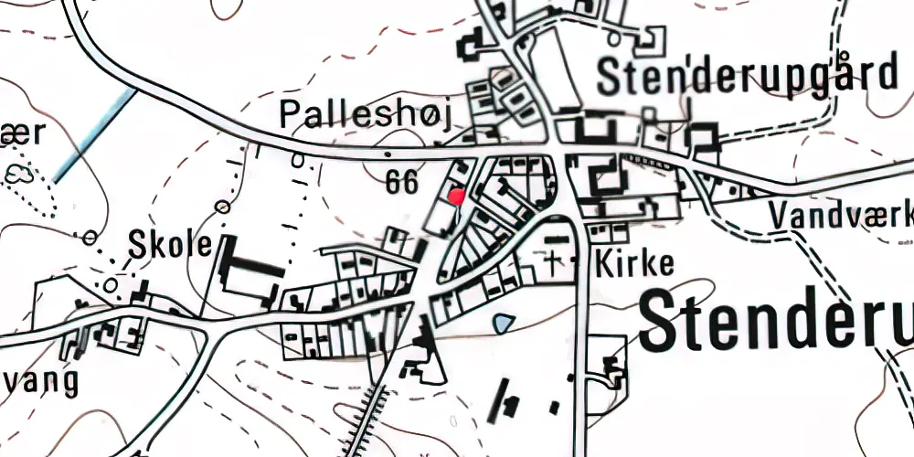 Historisk kort over Stenderup Station Historisk kort over Stenderup Station