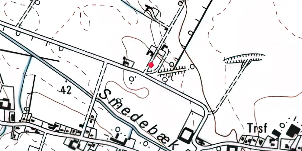 Historisk kort over Hornsyld By Trinbræt Historisk kort over Hornsyld By Trinbræt