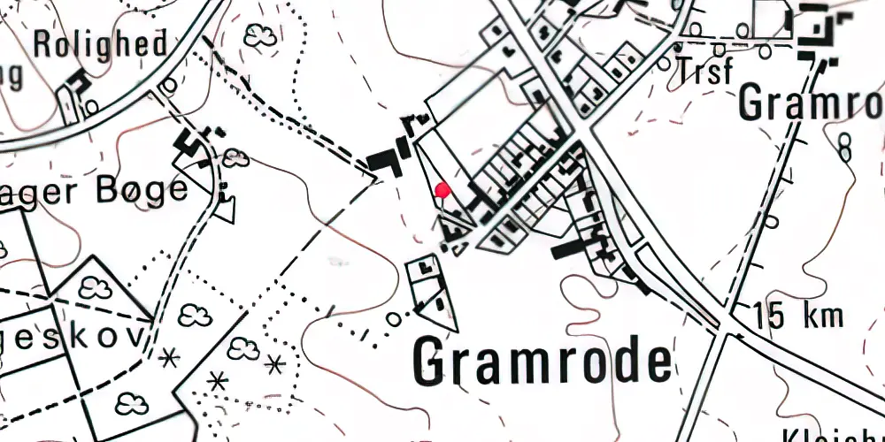 Historisk kort over Gramrode Station Historisk kort over Gramrode Station
