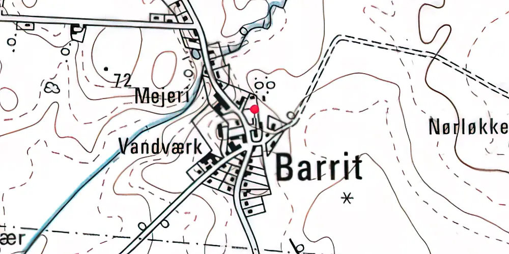 Historisk kort over Barrit Station Historisk kort over Barrit Station
