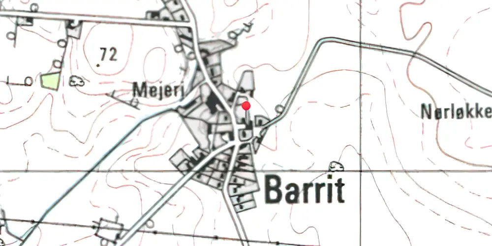 Historisk kort over Barrit Station Historisk kort over Barrit Station