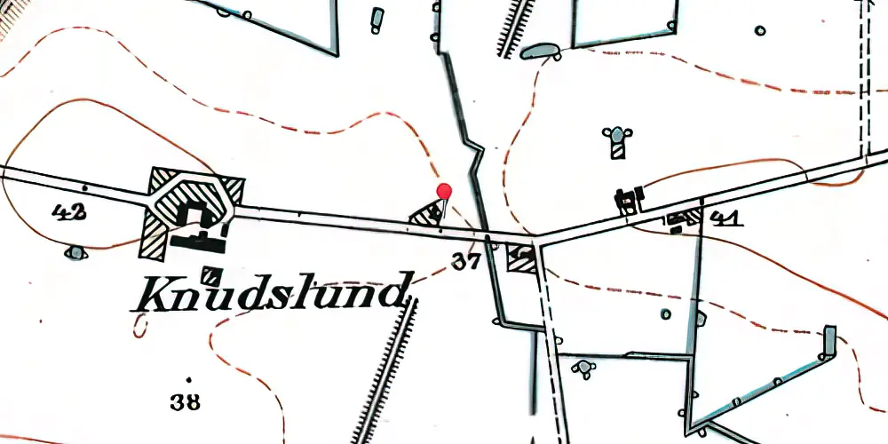 Historisk kort over Knudslund Privat Sidespor Historisk kort over Knudslund Privat Sidespor