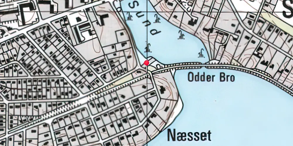 Historisk kort over Næsset Trinbræt Historisk kort over Næsset Trinbræt