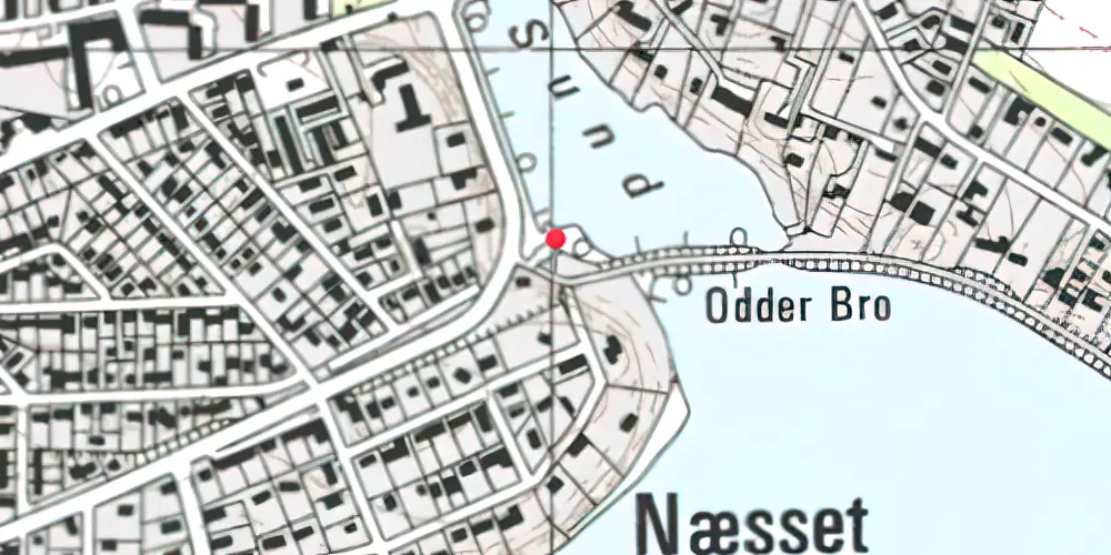 Historisk kort over Næsset Trinbræt Historisk kort over Næsset Trinbræt