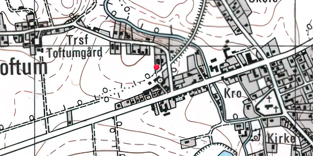 Historisk kort over Søvind Station Historisk kort over Søvind Station