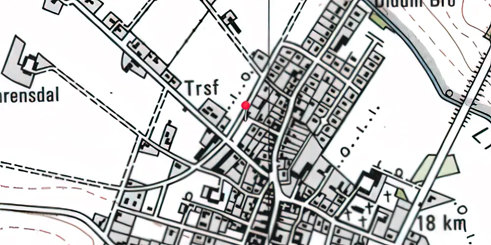 Historisk kort over Uldum Station Historisk kort over Uldum Station