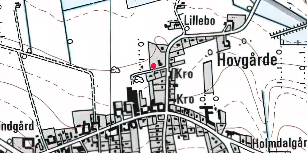 Historisk kort over Ølholm Station Historisk kort over Ølholm Station