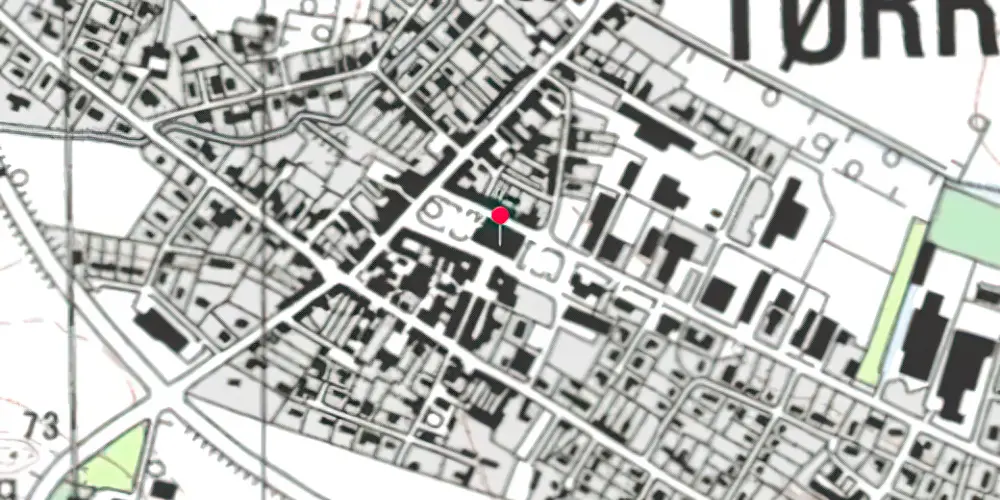 Historisk kort over Tørring Station Historisk kort over Tørring Station
