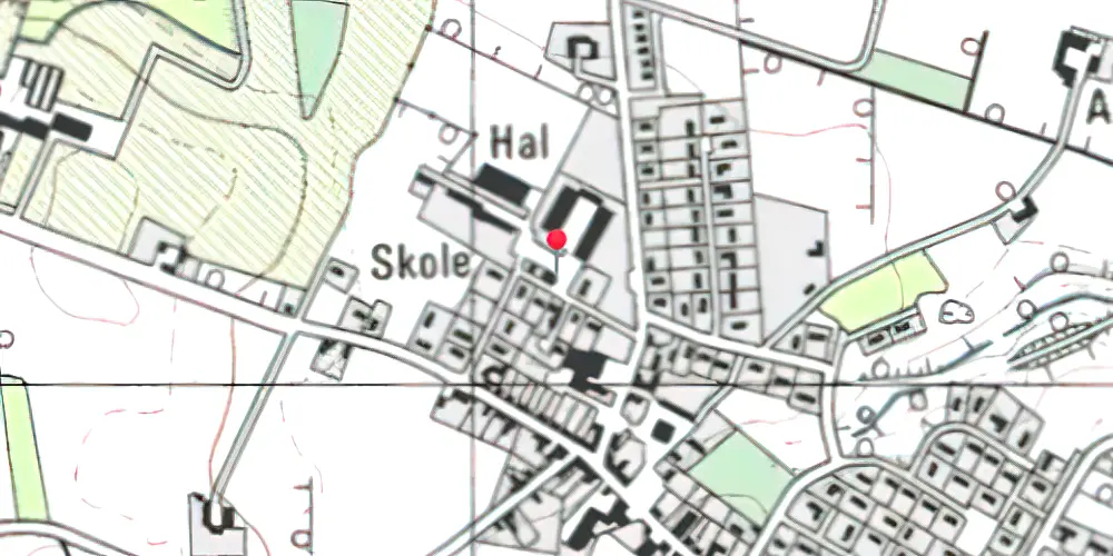 Historisk kort over Vonge Station Historisk kort over Vonge Station