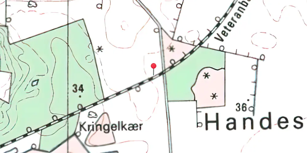 Historisk kort over Glenstrup Trinbræt Historisk kort over Glenstrup Trinbræt