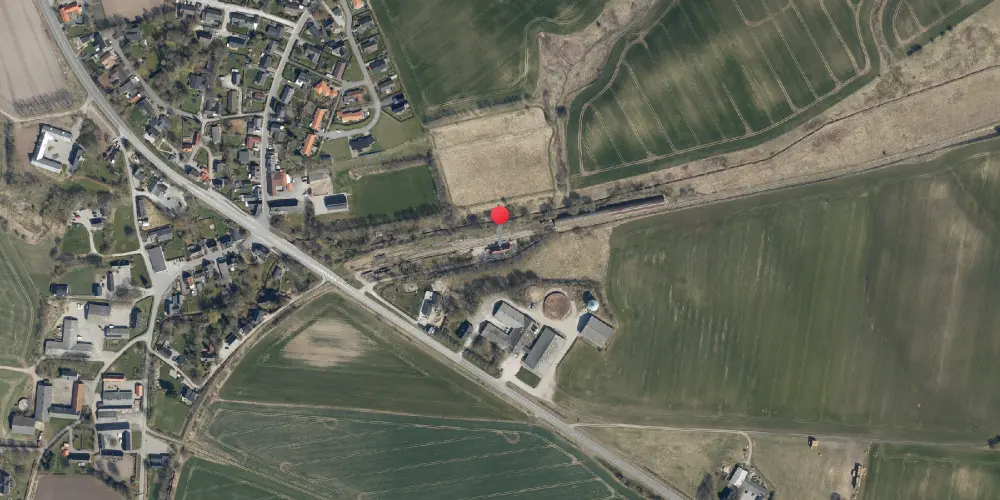 Historisk kort over Handest Station Historisk kort over Handest Station