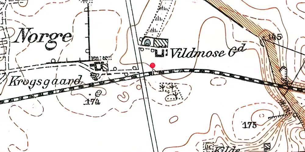 Historisk kort over Villemosegård Trinbræt (uofficielt) Historisk kort over Villemosegård Trinbræt (uofficielt)