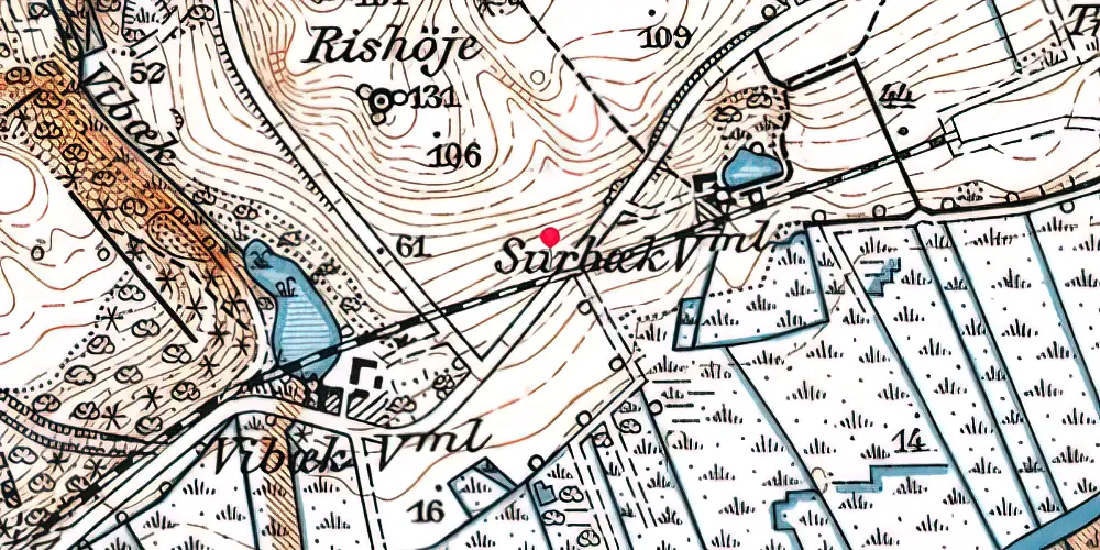 Historisk kort over Pramhuset Trinbræt (uofficielt) Historisk kort over Pramhuset Trinbræt (uofficielt)