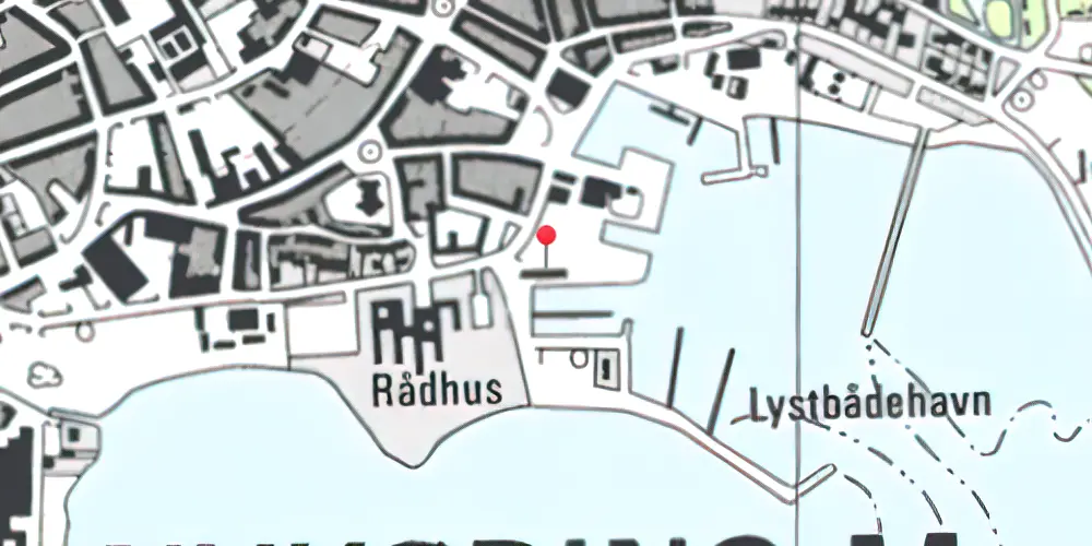 Historisk kort over Nykøbing Mors Havnestation Historisk kort over Nykøbing Mors Havnestation