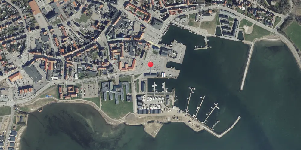 Historisk kort over Nykøbing Mors Havnestation