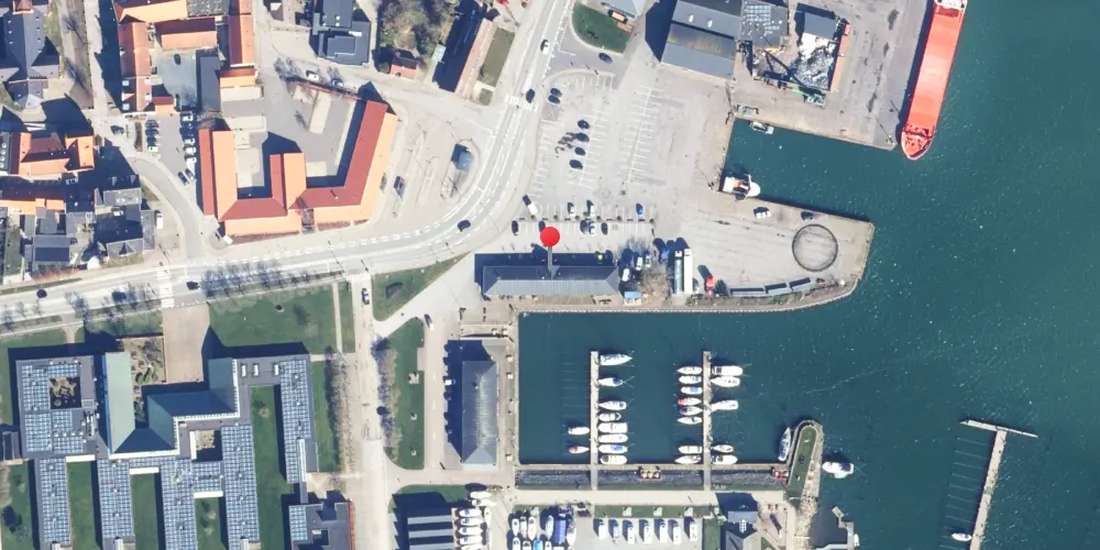 Historisk kort over Nykøbing Mors Havnestation