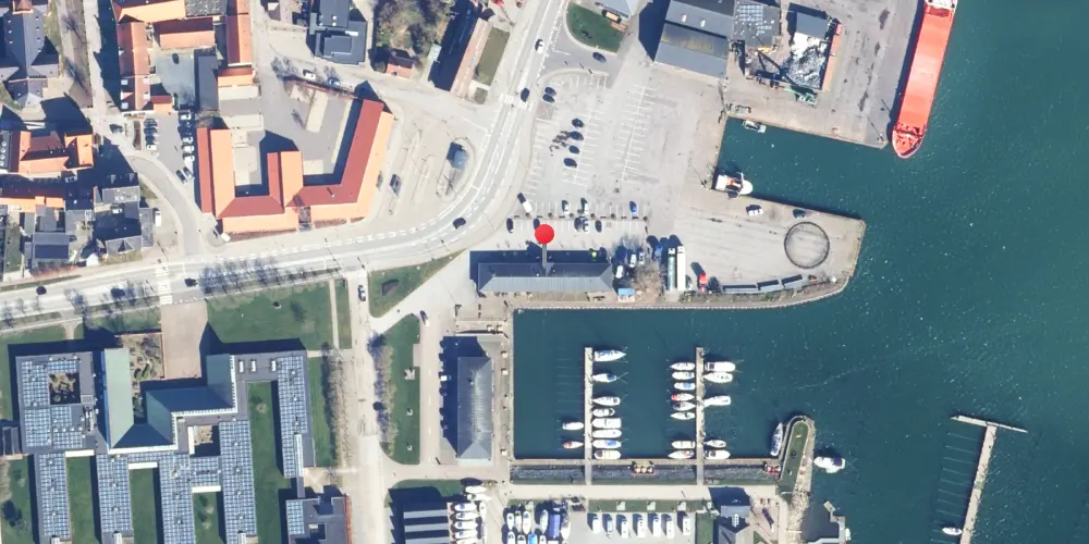 Historisk kort over Nykøbing Mors Havnestation Historisk kort over Nykøbing Mors Havnestation