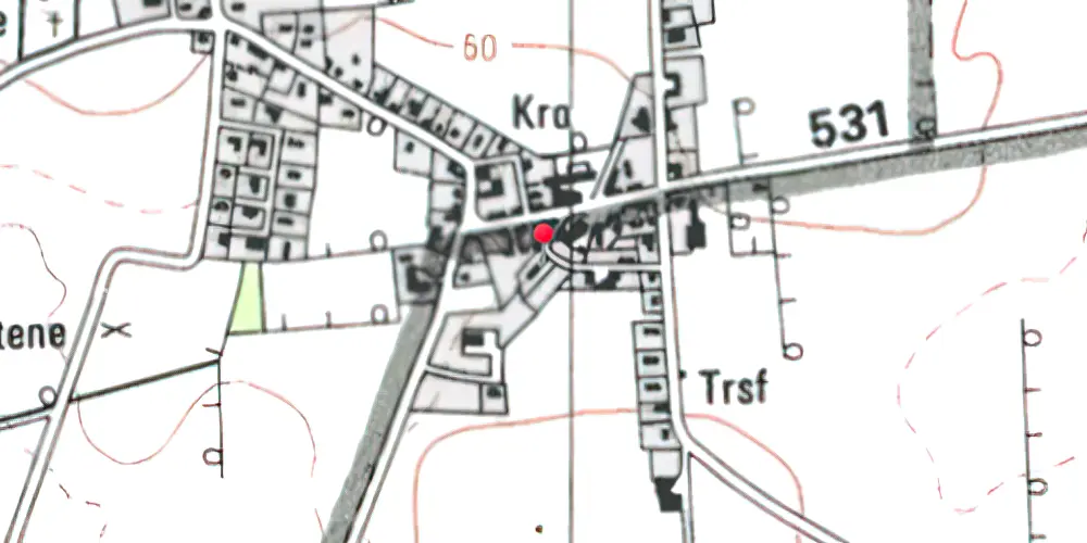 Historisk kort over Dalbyover Station Historisk kort over Dalbyover Station
