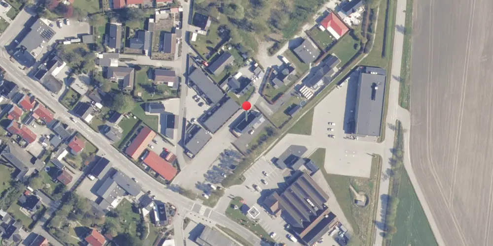 Historisk kort over Spentrup Station Historisk kort over Spentrup Station