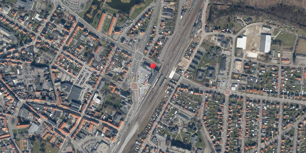Historisk kort over Nykøbing Falster Station Historisk kort over Nykøbing Falster Station