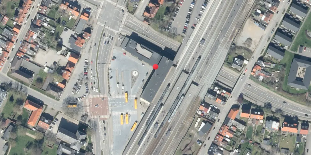 Historisk kort over Nykøbing Falster Station Historisk kort over Nykøbing Falster Station