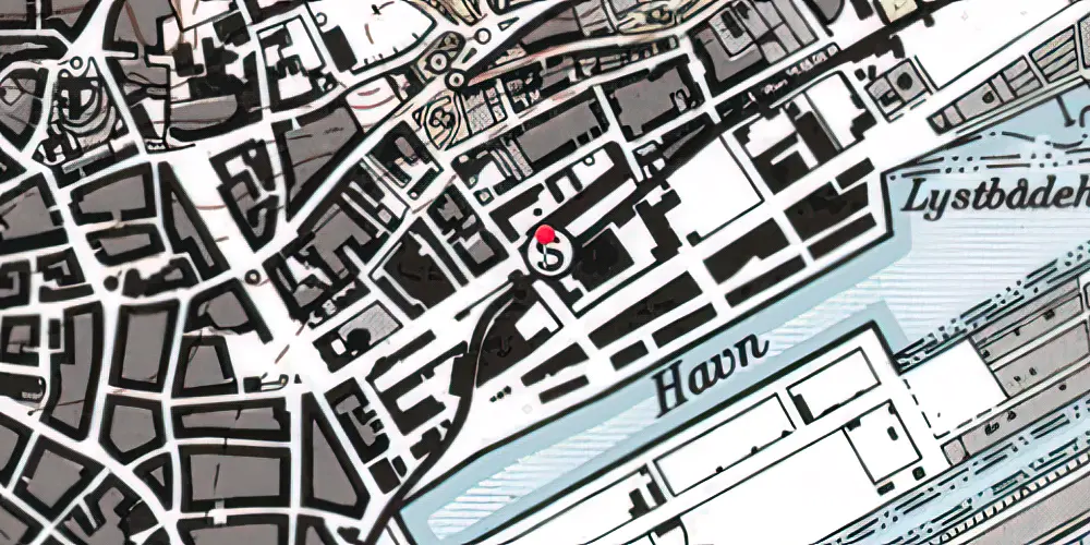 Historisk kort over Randers Privatbanestation Historisk kort over Randers Privatbanestation