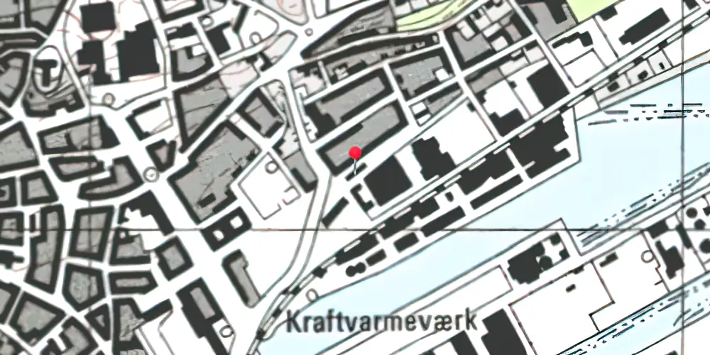 Historisk kort over Randers Privatbanestation Historisk kort over Randers Privatbanestation