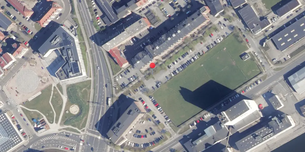 Historisk kort over Randers Privatbanestation Historisk kort over Randers Privatbanestation